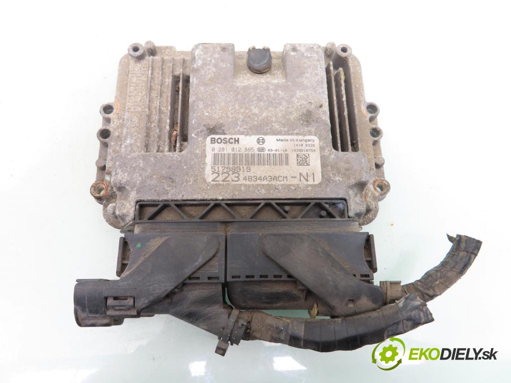 FIAT DOBLO Cargo (223_) KOMBIVAN 2009 77,00 1.9 JTD - 223 A7.000 1910,00 Riadiaca jednotka Motor 0281012865 ; 51798819