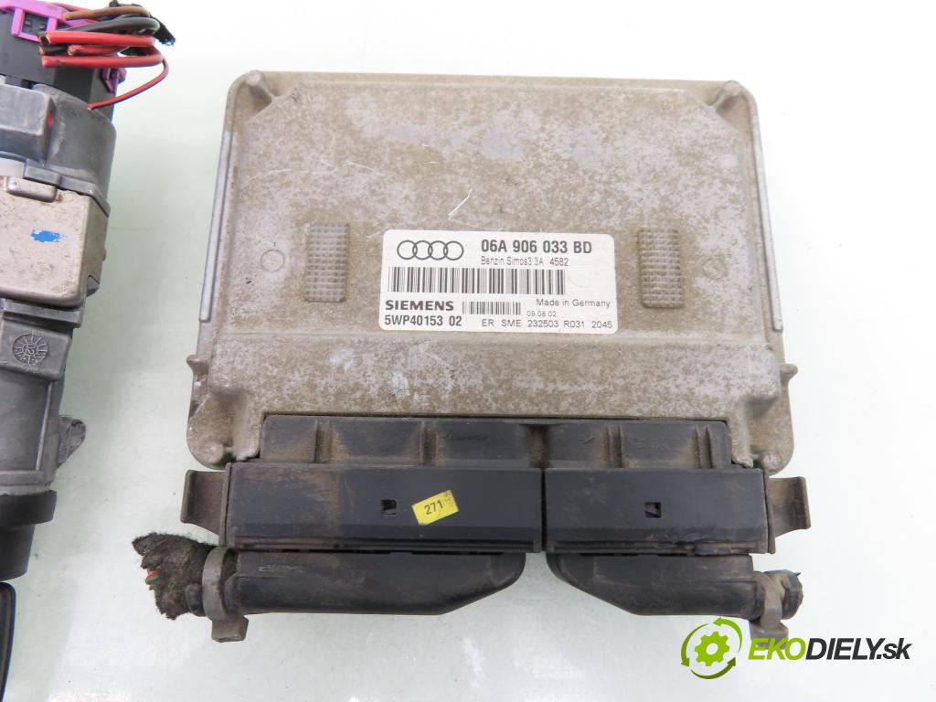AUDI A3 (8L1) HB 2003 75,00 1.6 - BFQ 1595,00 spínačka / imobilizéra IMMO / řídící jednotka 06A906033BD ; 5WP40153