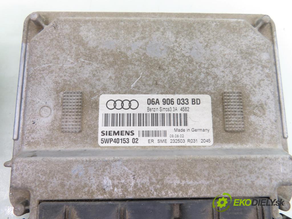 AUDI A3 (8L1) HB 2003 75,00 1.6 - BFQ 1595,00 spínačka / imobilizéra IMMO / řídící jednotka 06A906033BD ; 5WP40153