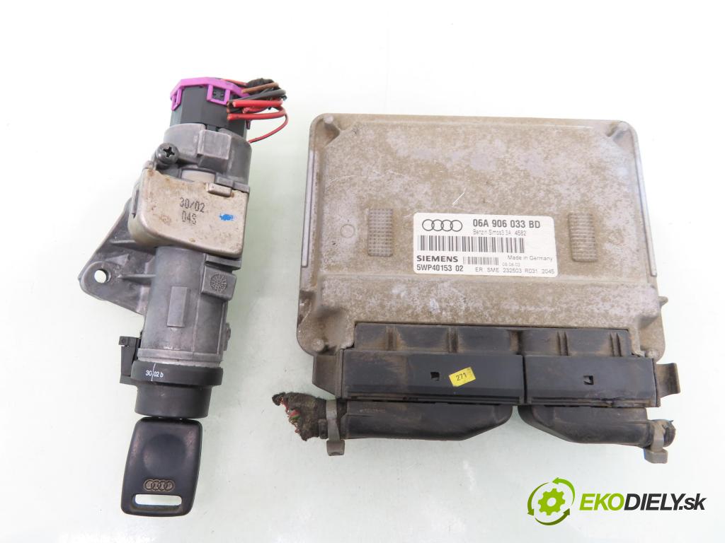 AUDI A3 (8L1) HB 2003 75,00 1.6 - BFQ 1595,00 spínačka / imobilizéra IMMO / řídící jednotka 06A906033BD ; 5WP40153