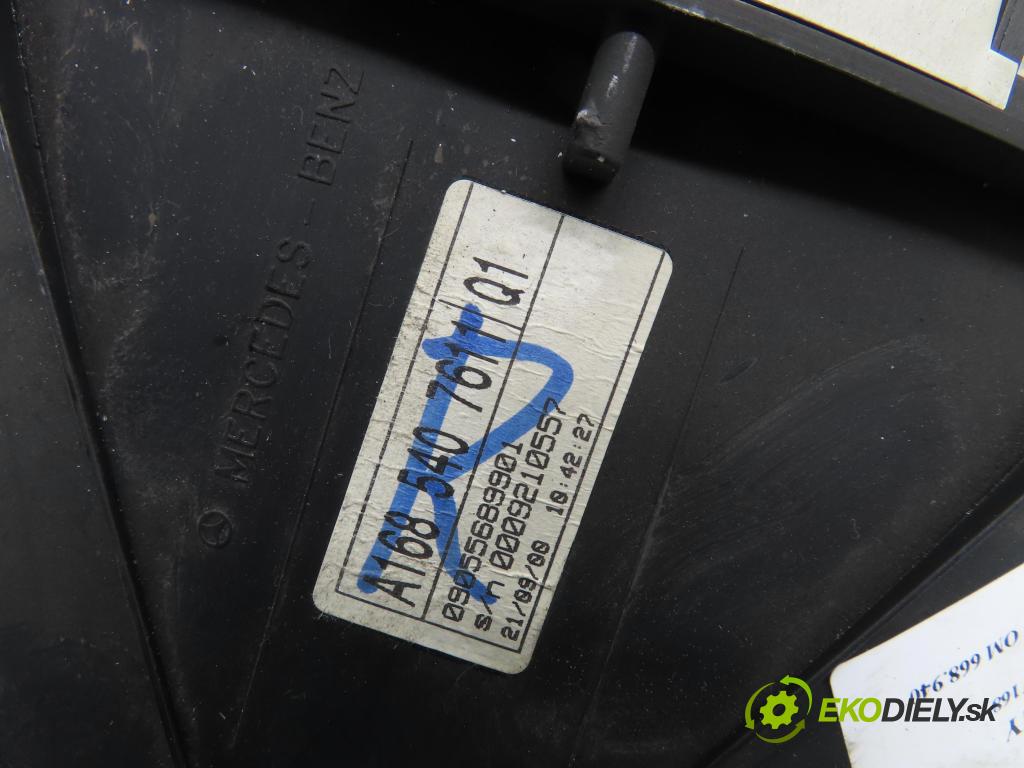 MERCEDES-BENZ KLASA A (W168) HB 2000 66,00 A 170 CDI (168.008) - OM 668.940 1689,00 Prístrojovka elektrický A1685407411
