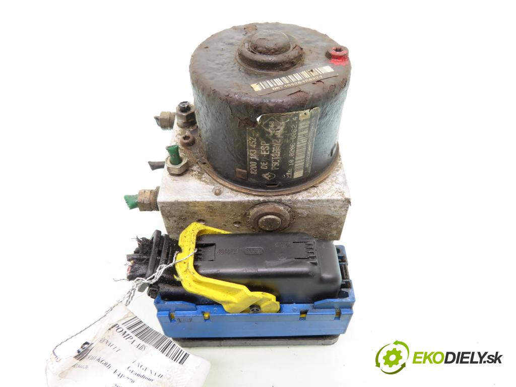 RENAULT LAGUNA II Grandtour (KG0/1_) KOMBI 2002 85,00 1.8 16V (KG0J) - F4P 770 1783,00 Pumpa ABS 10096014203 ; 8200183452 (Pumpa ABS)