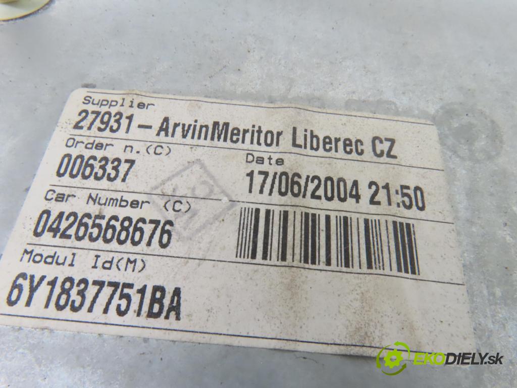 SKODA FABIA I (6Y2) HB 2004 74,00 1.9 TDI - ATD 1896,00 Mechanizmus okien 6Q1959801A ; 6Y0837755C ; 114847E
