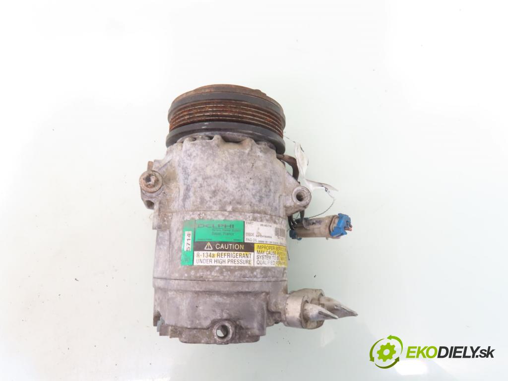OPEL MERIVA A nadwozie wielkoprzestrzenne (MPV) (X03) MINIVAN 2004 92,00 1.8 - Z 18 XE 1796,00 KOMPRESOR: klimatizace 09165714 (Kompresor klimatizace)