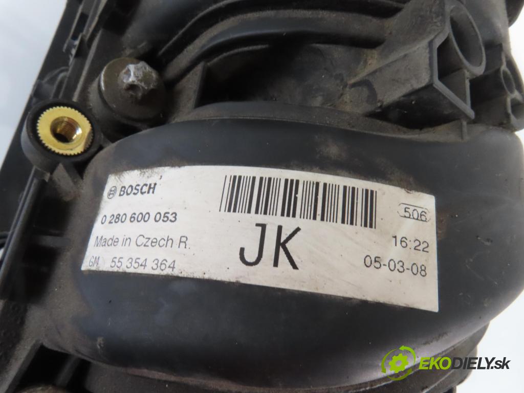 OPEL TIGRA TwinTop (X04) CABRIO 2005 66,00 1.4 - Z 14 XEP 1364,00 Potrubie 0280600053 ; 55354364JK