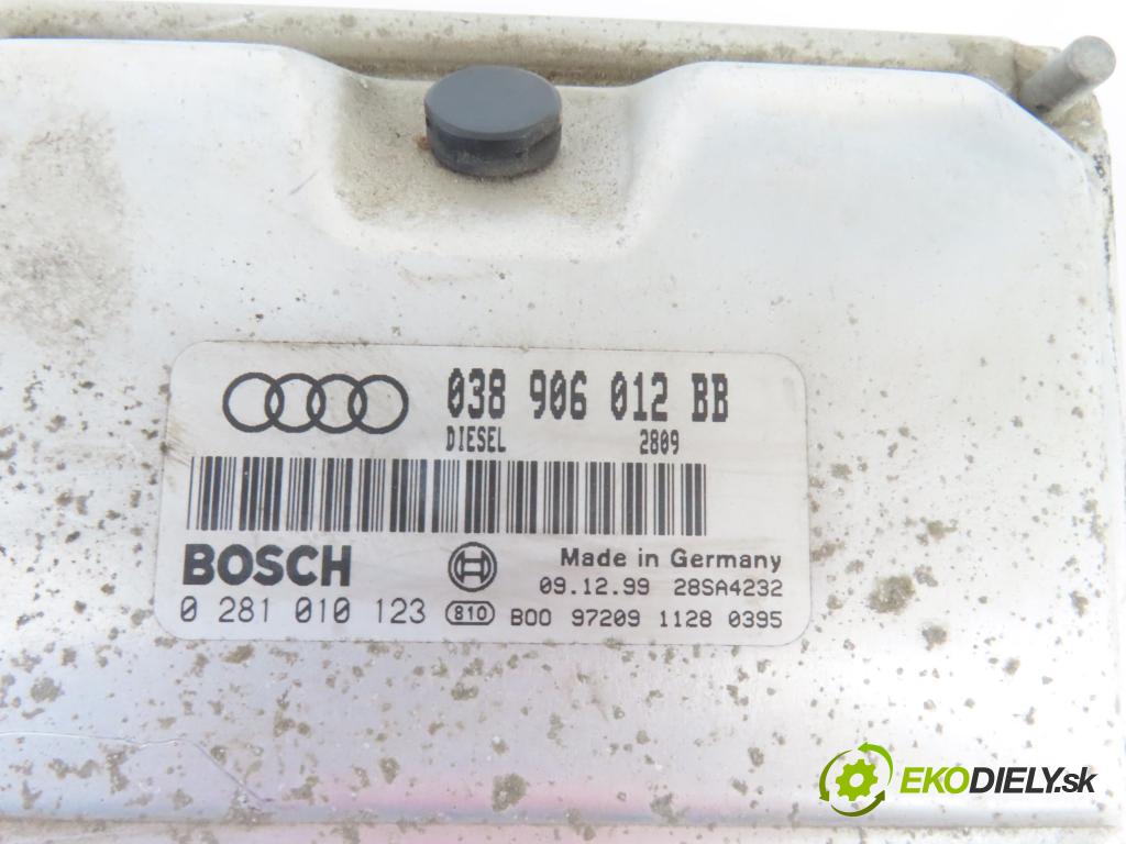 AUDI A3 (8L1) HB 2000 81,00 1.9 TDI - ASV 1896,00 řídící jednotka motora 0281010123 ; 038906012BB