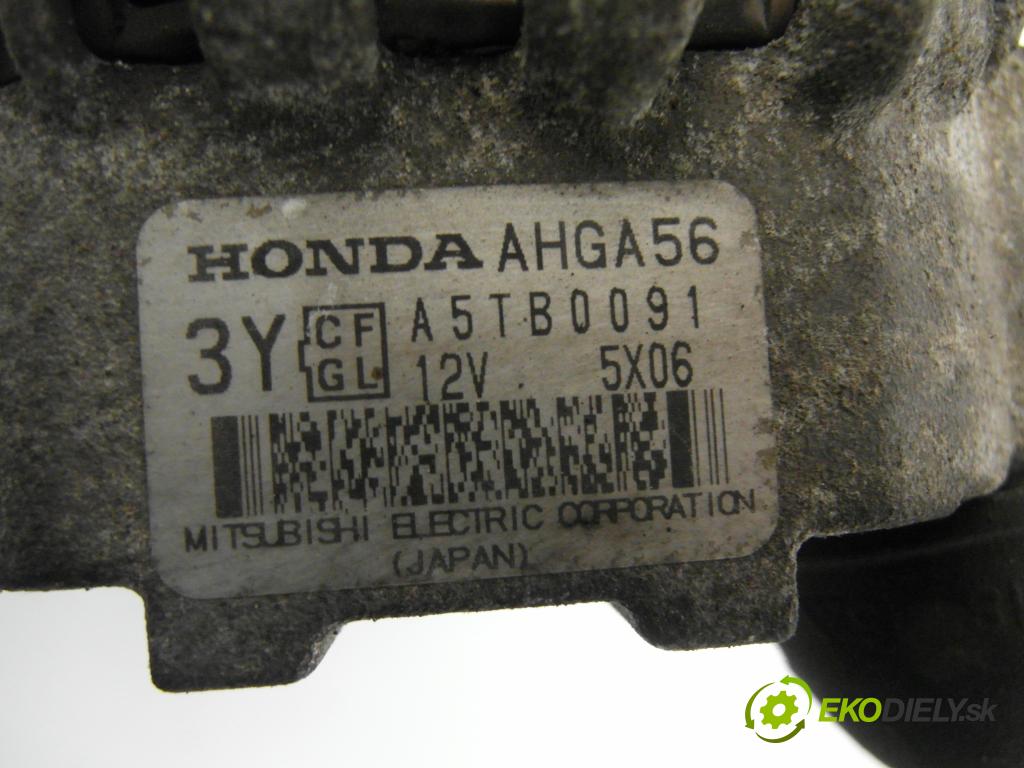 HONDA JAZZ II (GD_, GE3, GE2) HB 2006 57,00 1.2 i-DSI (GD5, GE2) - L12A1 1243,00 Alternátor A5TB0091 ; AHGA56 (Alternátor)