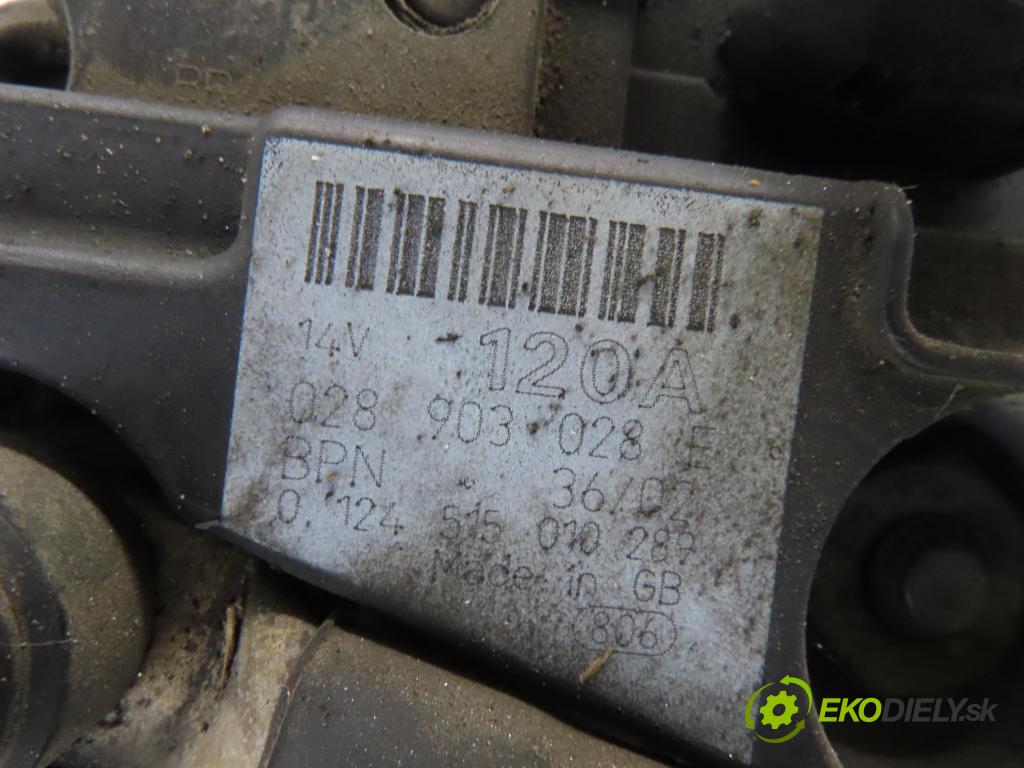 AUDI A3 (8L1) HB 2003 75,00 1.6 - BFQ 1595,00 Alternátor 028903028E (Alternátor)