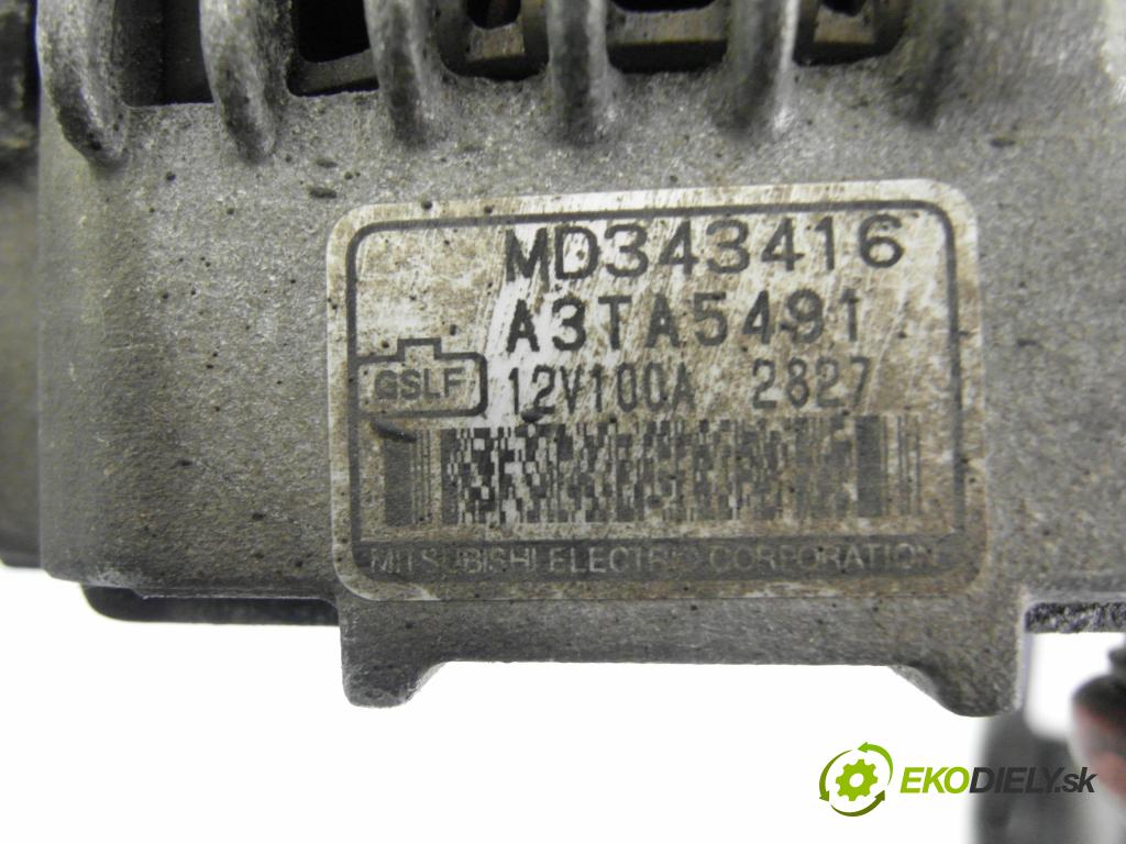 MITSUBISHI CARISMA (DA_) SEDAN 2003 90,00 1.8 GDI (DA2A) - 4G93 (GDI) 1834,00 Alternátor MD343416 ; A3TA5491 (Alternátor)