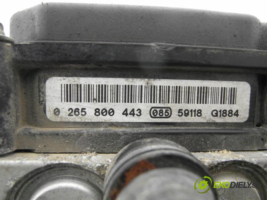 OPEL COMBO C KOMBIVAN 2005 62,00 1.6 - Z 16 SE 1598,00 pumpa ABS 265800443 ; 0265231583 ; 13182319 (Pumpa ABS)