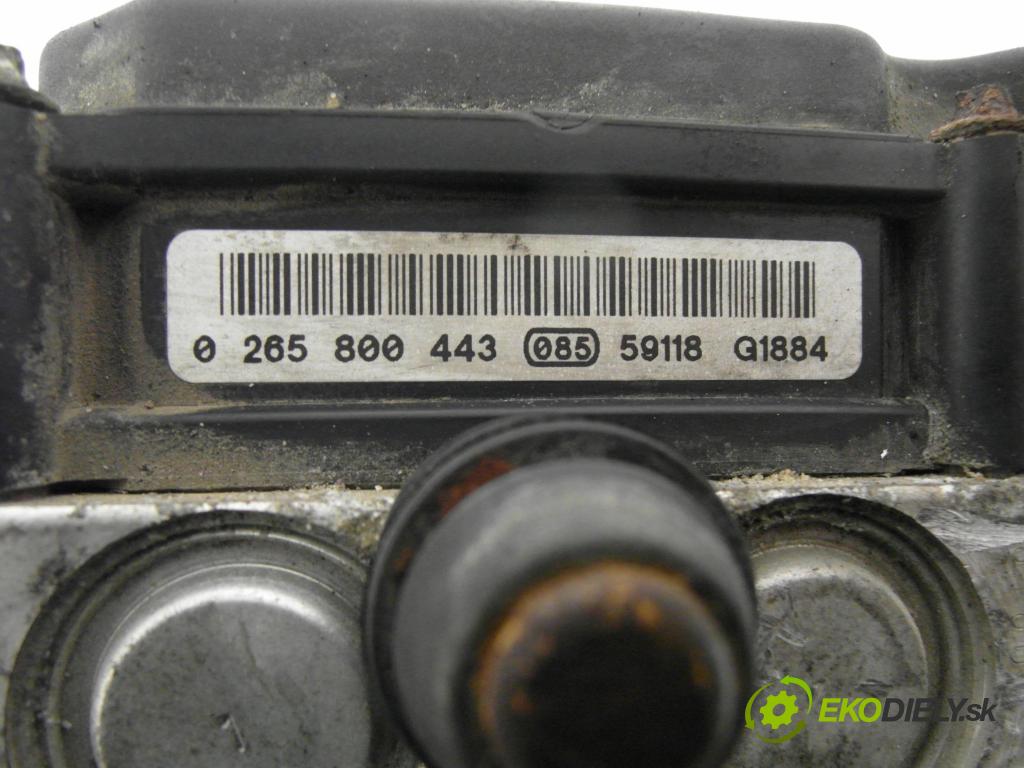 OPEL COMBO C KOMBIVAN 2005 62,00 1.6 - Z 16 SE 1598,00 pumpa ABS 265800443 ; 0265231583 ; 13182319 (Pumpa ABS)