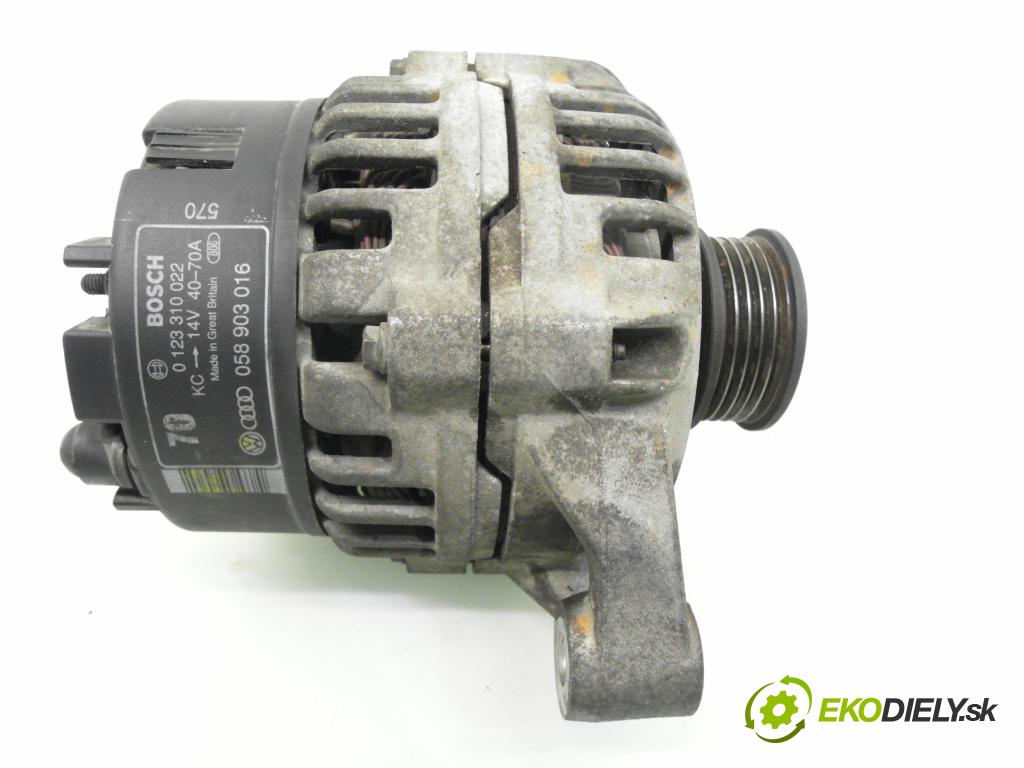 AUDI A4 (8D2, B5) SEDAN 1995 74,00 1.6 - ADP 1595,00 Alternátor 058903016 ; 0123310022 (Alternátor)