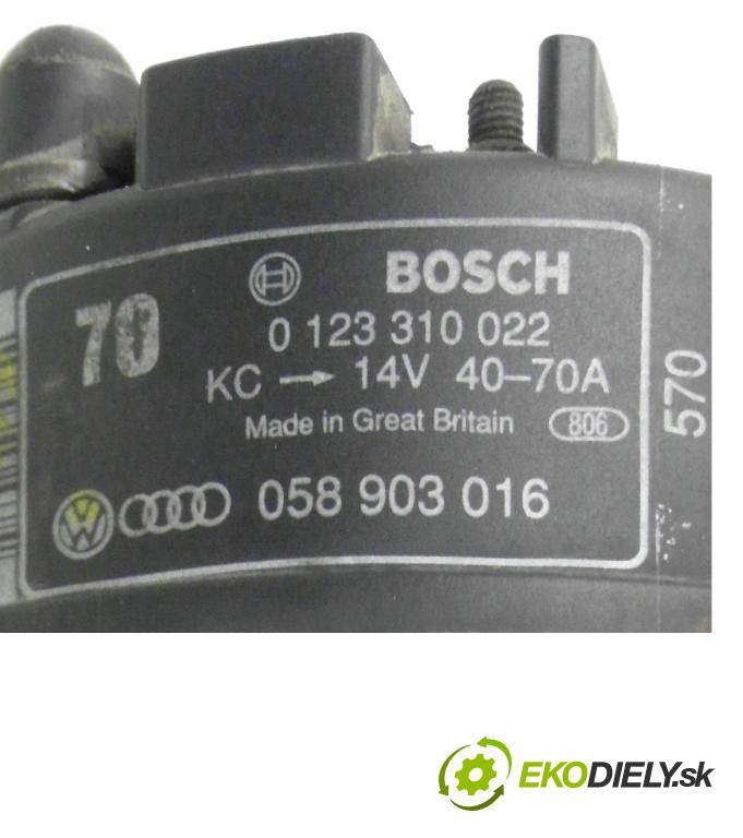 AUDI A4 (8D2, B5) SEDAN 1995 74,00 1.6 - ADP 1595,00 Alternátor 058903016 ; 0123310022 (Alternátor)