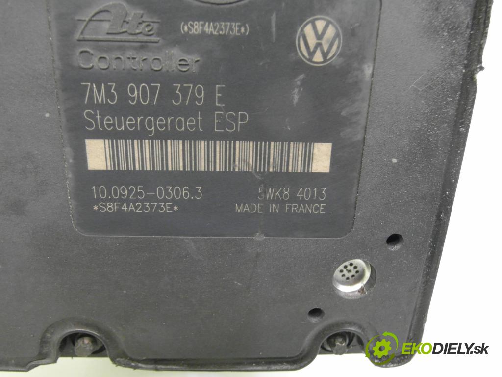 VW SHARAN (7M8, 7M9, 7M6) MINIVAN 2004 85,00 1.9 TDI - AUY 1896,00 Pumpa ABS 7M3907379E ; 10092503063 ; 5WK84013 (Pumpa ABS)