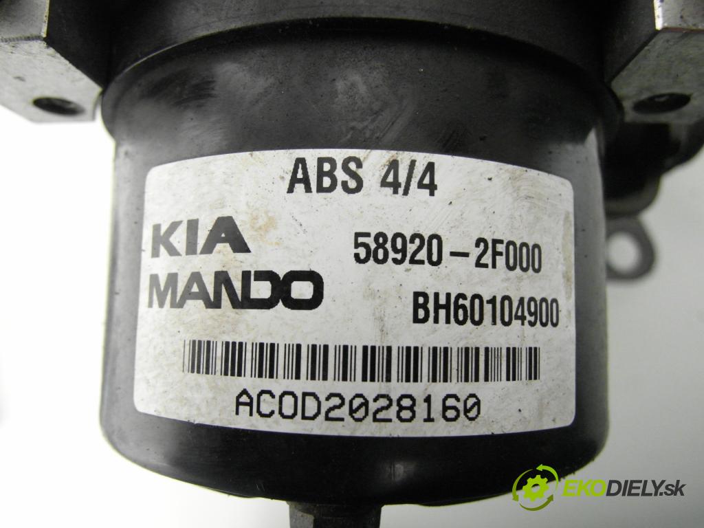 KIA CERATO I liftback (LD) HB 2005 77,00 1.6 - G4ED 1599,00 pumpa ABS 956002F000 ; 589202F000 ; BH60104900 (Pumpa ABS)