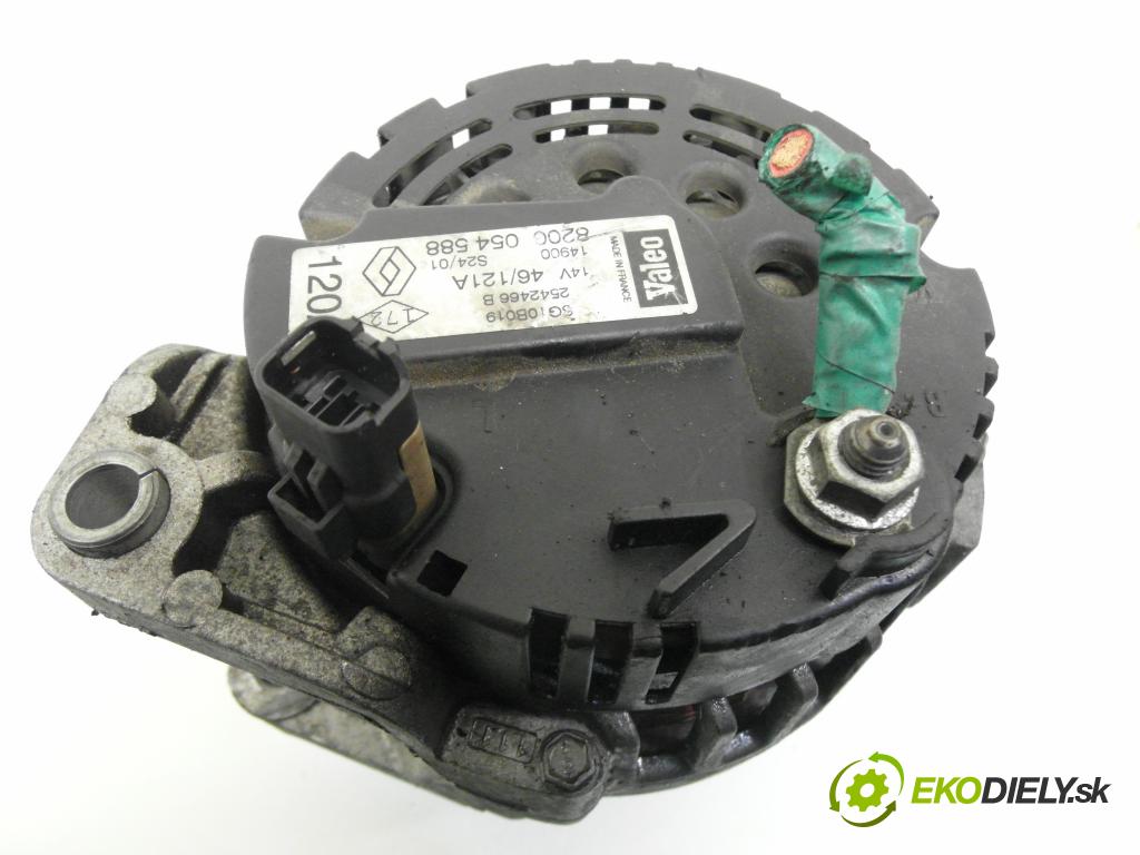 RENAULT SCENIC I (JA0/1_) MINIVAN 2000 75,00 1.9 dCi 102 - F9Q 732 1870,00 Alternátor 8200054588 ; SG10B019 ; 2542466B (Alternátor)