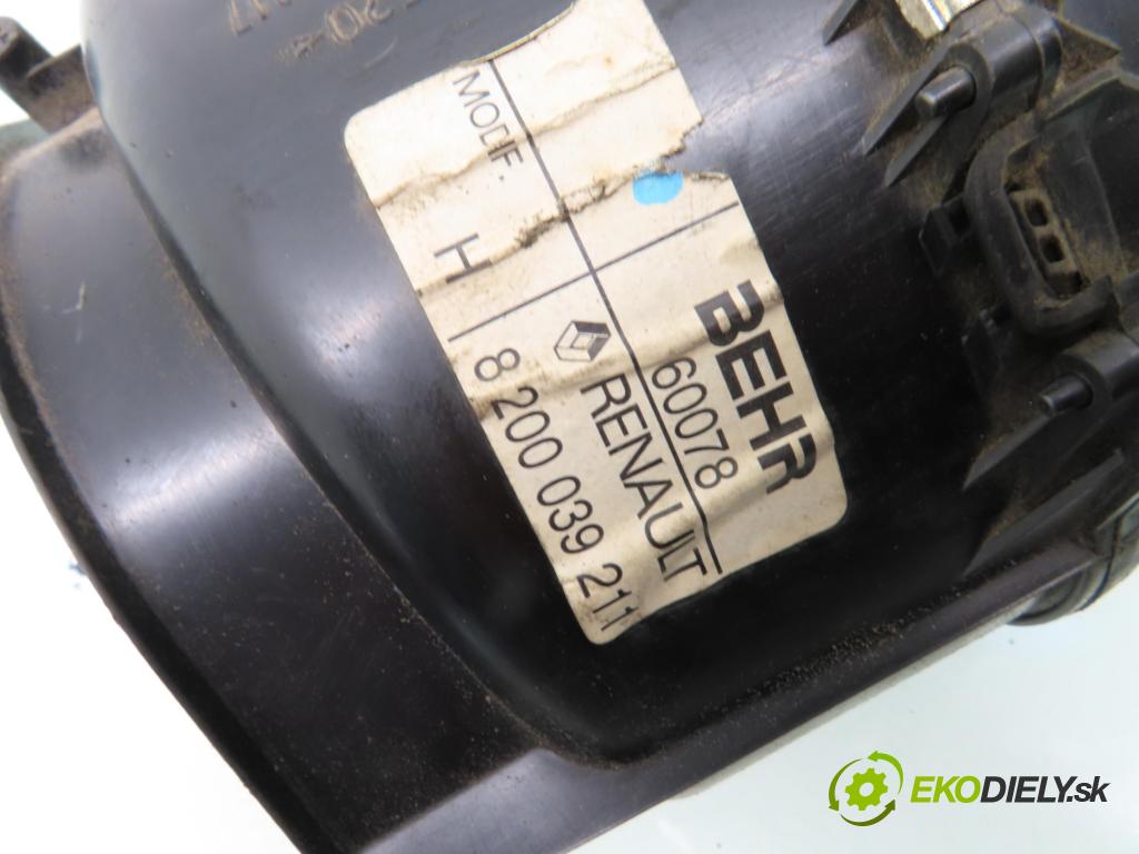 RENAULT KANGOO (KC0/1_) KOMBIVAN 2001 47,00 D 65 1.9 (KC0E, KC02, KC0J, KC0N) - F8Q 630 1870,00 Ventilátor vetráku 8200039211
