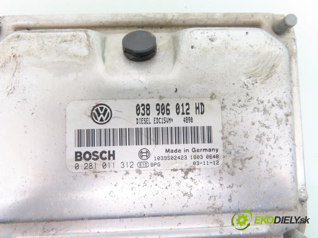 SEAT LEON (1M1) HB 2004 81,00 1.9 TDI - AHF 1896,00 Riadiaca jednotka Motor 038906012HD ; 0281011312