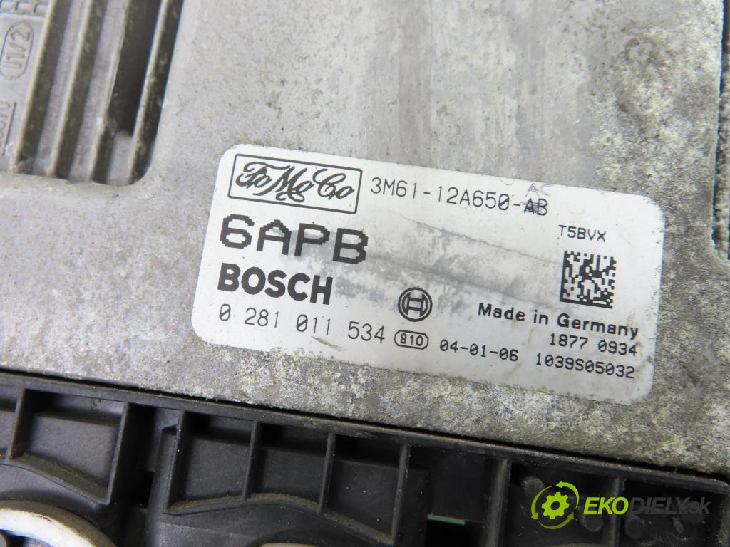 MAZDA 3 (BK) HB 2004 80,00 1.6 DI Turbo - Y601 1560,00 Riadiaca jednotka Motor 3M6112A650AB ; 0281011534