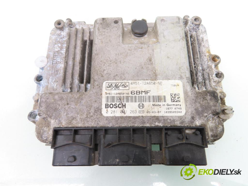 FORD FOCUS II (DA_, HCP) HB 2005 80,00 1.6 TDCi - G8DA 1560,00 Riadiaca jednotka Motor 4M5112A650NE ; 0281011263