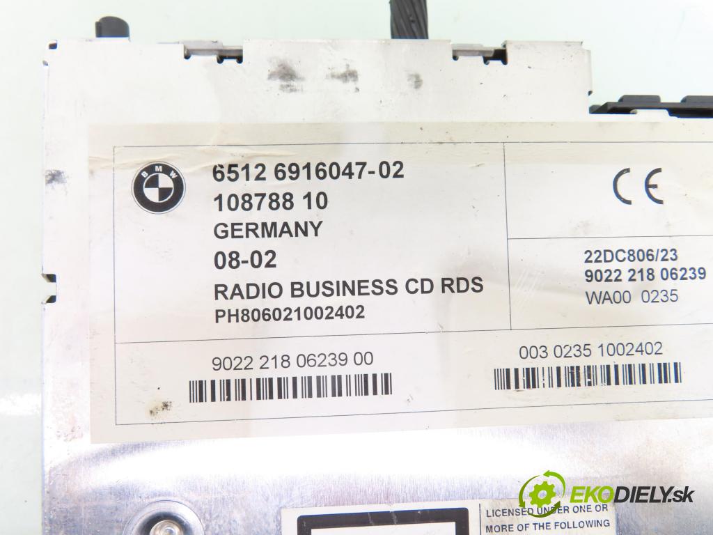 BMW 3 Compact (E46) COMPACT 2002 110,00 320 td - M47 D20 (204D4) 1995,00 RADIO CD 691604702