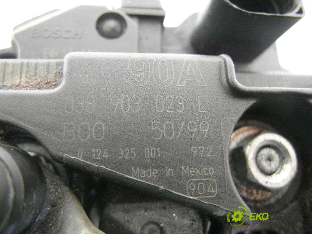 VW NEW BEETLE (9C1, 1C1) HB 2000 66,00 1.9 TDI - ALH 1896,00 Alternátor 038903023L ; 0124325001 (Alternátor)
