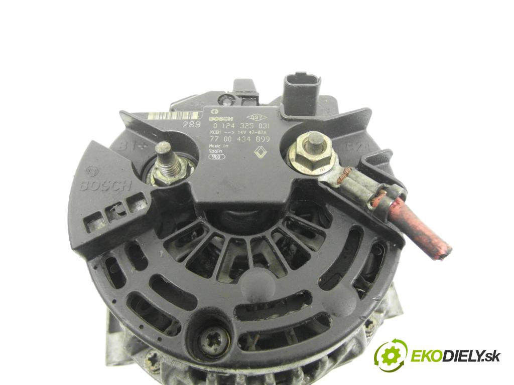 RENAULT SCENIC I (JA0/1_) MINIVAN 2000 75,00 1.9 dCi (JA05, JA1F) - F9Q 732 1870,00 Alternátor 0124325031 ; 7700434899 (Alternátor)