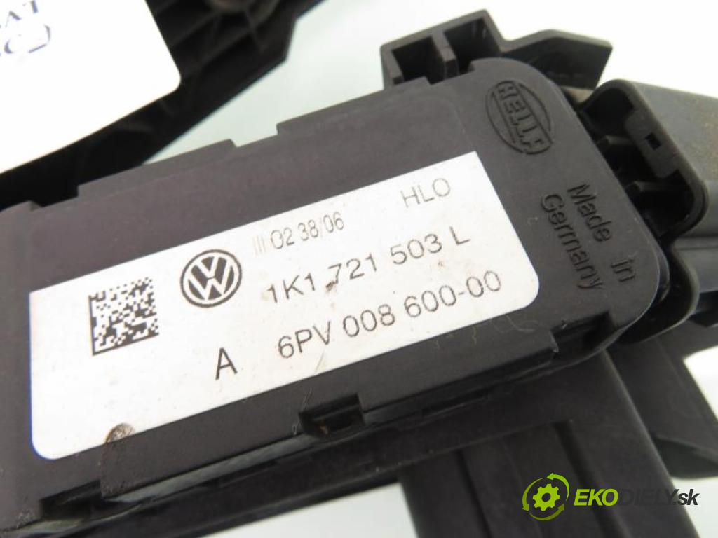 VW PASSAT B6 (3C2) SEDAN 2006 77,00 1.9 TDI - BXE 1896,00 Potenciometer plynu 1K1721503L ; 6PV00860000 (Potenciometer plynového pedálu)