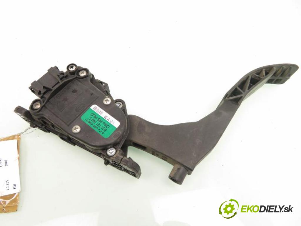 VW POLO (9N_) HB 2001 47,00 1.2 12V 64 - AZQ 1198,00 Potenciometer plynu 6Q1721503C  ; 6PV00849601 (Potenciometer plynového pedálu)