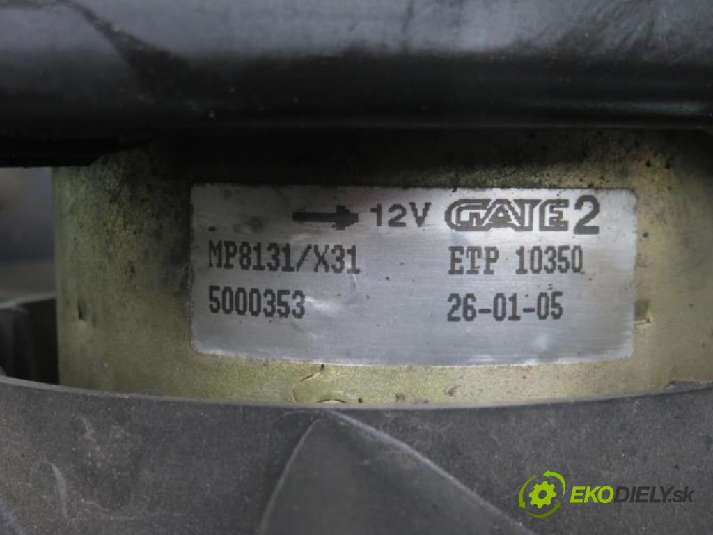 NISSAN PRIMERA Hatchback (P12) LIFTBACK 2005 88,00 1.9 dCi - F9Q 1870,00 Ventilátor chladič klíma/voda MP8131X31 ; 5000353