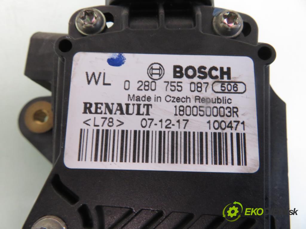 RENAULT LAGUNA III (BT0/1) LIFTBACK 2008 81,00 1.5 dCi 110 - K9K 780 1461,00 Potenciometer plynu 0280755087 ; 180050003R (Potenciometer plynového pedálu)