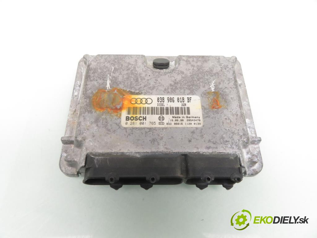 AUDI A4 (8D2, B5) SEDAN 1998 55,00 1.9 TDI 75 - AFF 1896,00 řídící jednotka motora 038906018BF; 0281001765; 0 281 001 765