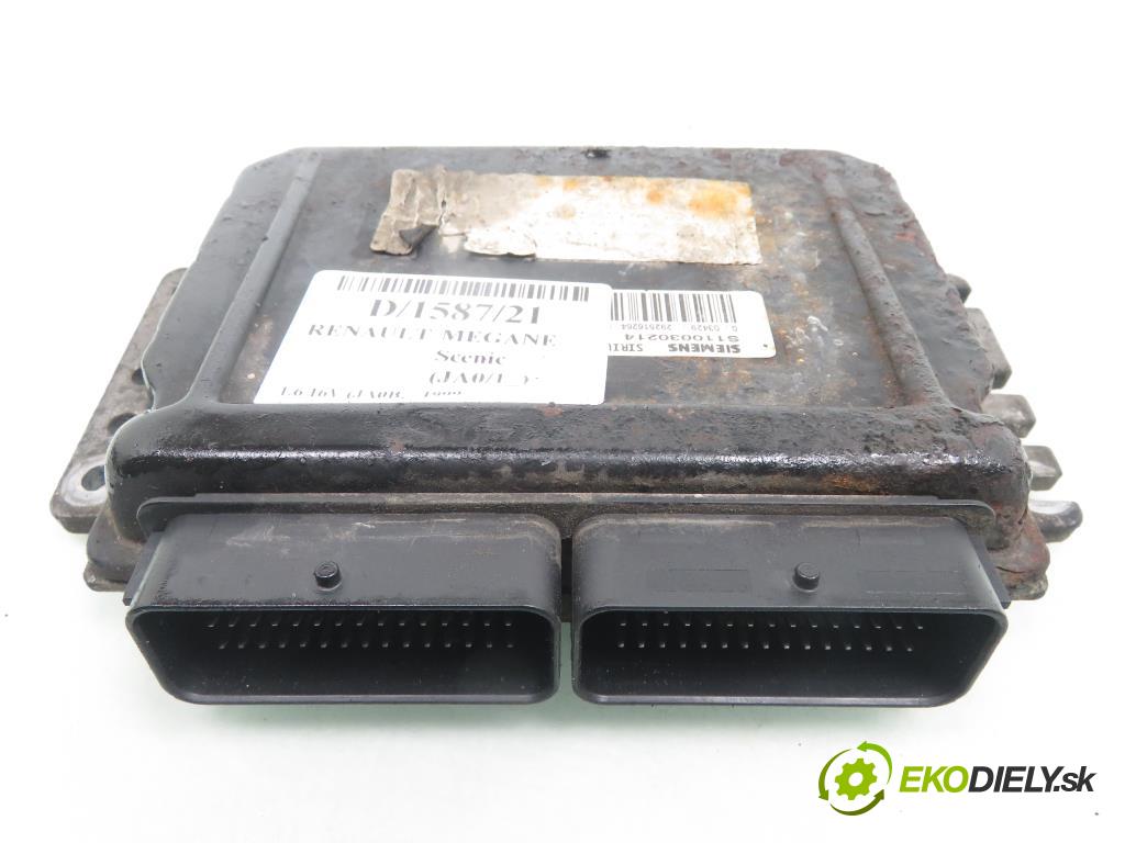 RENAULT MEGANE Scenic (JA0/1_) MINIVAN 1999 79,00 1.6 16V (JA0B, JA04, JA11) - K4M 708 1598,00 řídící jednotka motora S110030214C; 8200026138; 7700110471