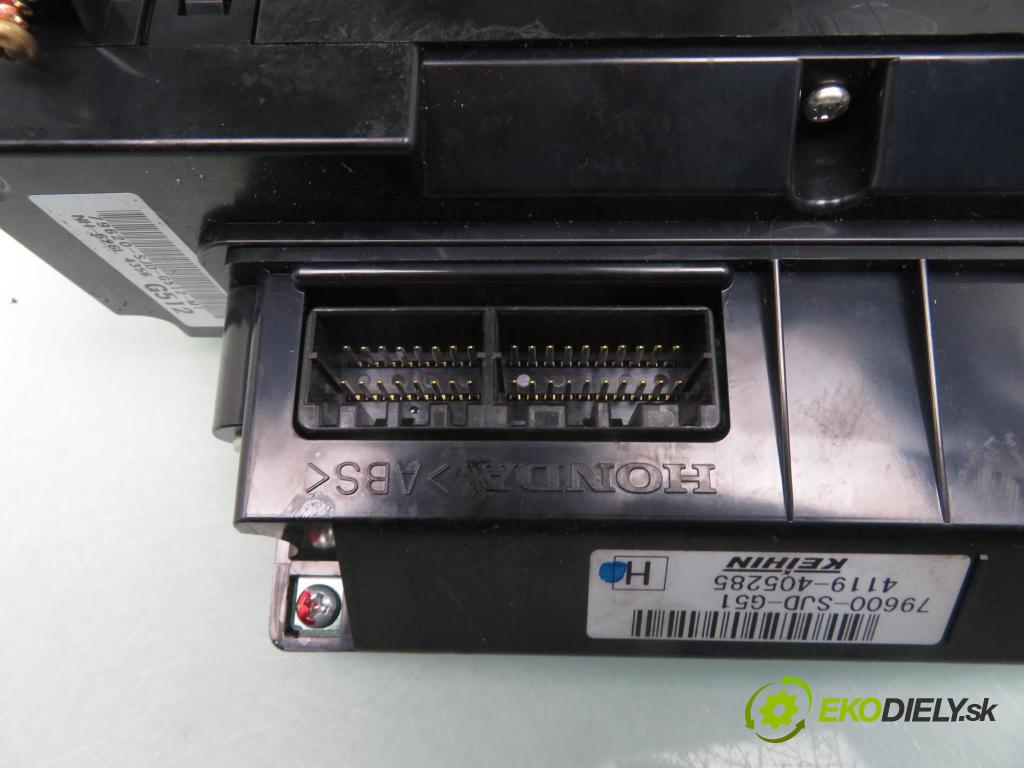 HONDA FR-V (BE) MINIVAN 2005 92,00 1.7 (BE1) - D17A2 1668,00 Panel kúrenia KLIMATRONIK 79600SJDG51; 4119405285