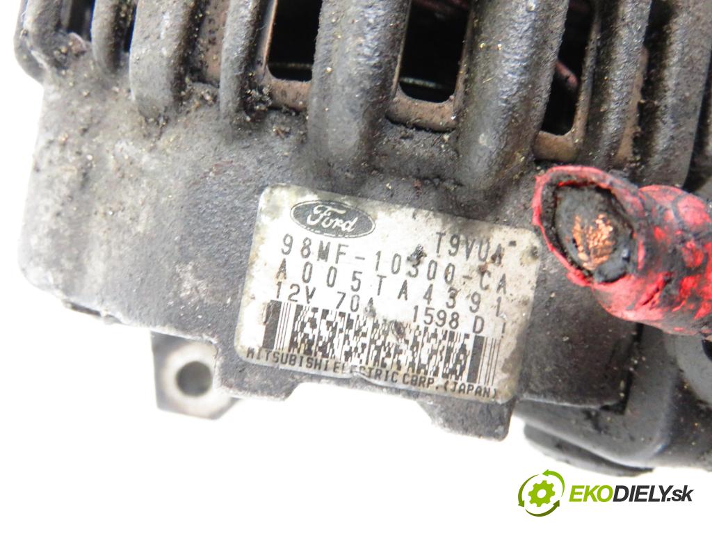FORD PUMA (EC_) COUPE 1998 66,00 1.4 16V - FHD 1388,00 Alternátor 98MF10300CA ; A005TA4391 (Alternátor)