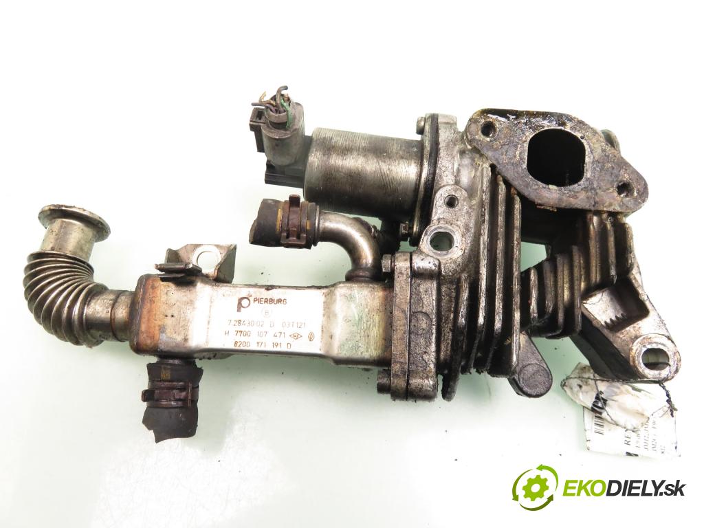 RENAULT SCENIC II (JM0/1_) MINIVAN 2003 88,00 1.9 dCi 120 - F9Q 812 1870,00 Chladič spalín H7700107471  ; 8200171191D; 70007501