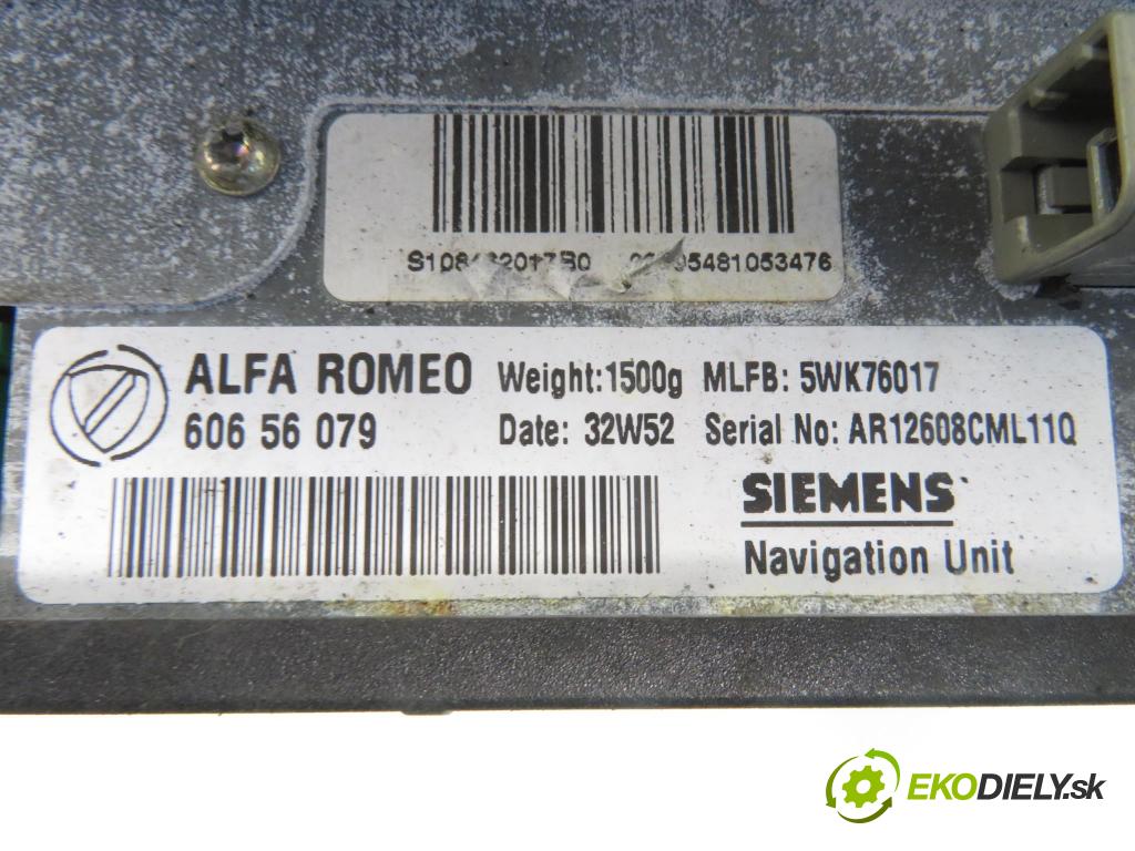 ALFA ROMEO 166 (936_) SEDAN 1999 140,00 2.5 V6 24V (936A2___) - AR 34201 2492,00 čítač navigácie 60656079; 5WK76017 (Ostatné)