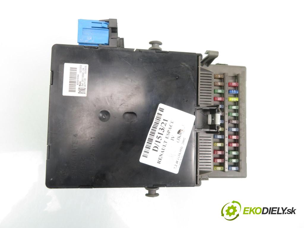 RENAULT ESPACE IV (JK0/1_) MINIVAN 2002 110,00 2.2 dCi (JK0H) 150 - G9T 742 2188,00 MODUL BSI 8200315964 ; 518095419 ; 8200148809A
