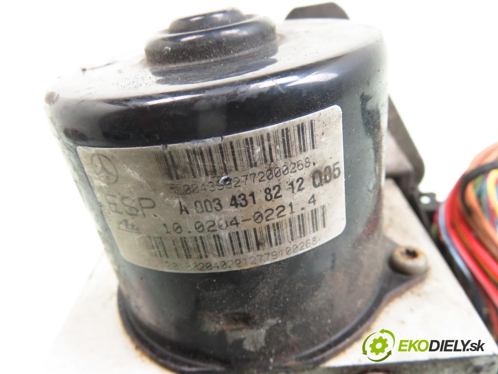 MERCEDES-BENZ KLASA C (W202) SEDAN 1999 90,00 C 180 (202.018) - M 111.921 1799,00 Pumpa ABS A0034318212; 10020402214; A2025454732 (Pumpy ABS)
