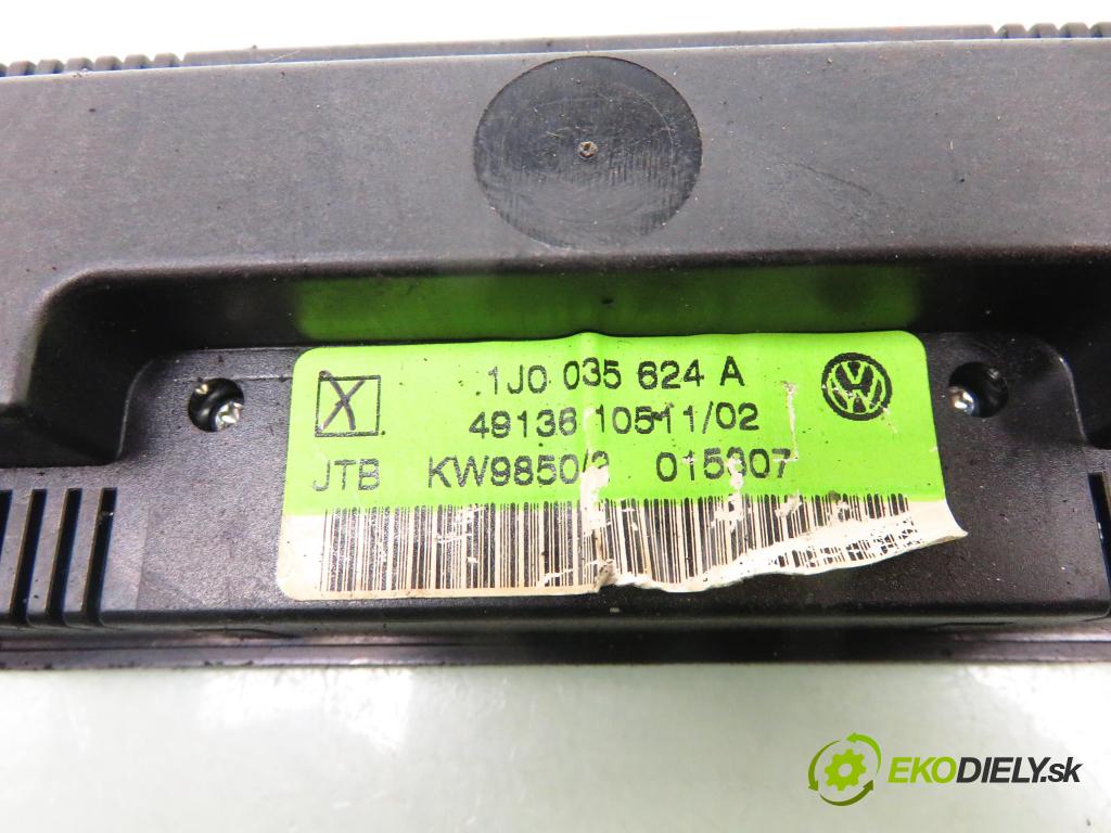 VW BORA (1J2) SEDAN 1998 74,00 1.6 - AKL 1595,00 Ovládač rádia 1J0035624A