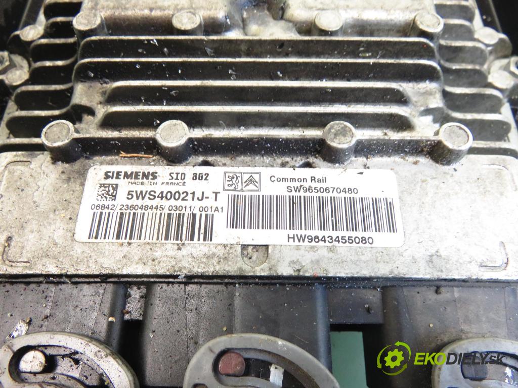 CITROEN C3 I (FC_) HB 2003 50,00 1.4 HDi 8V - 8HX 1398,00 Riadiaca jednotka Motor 5WS40021JT ; SW9650670480 ; HW9643455080