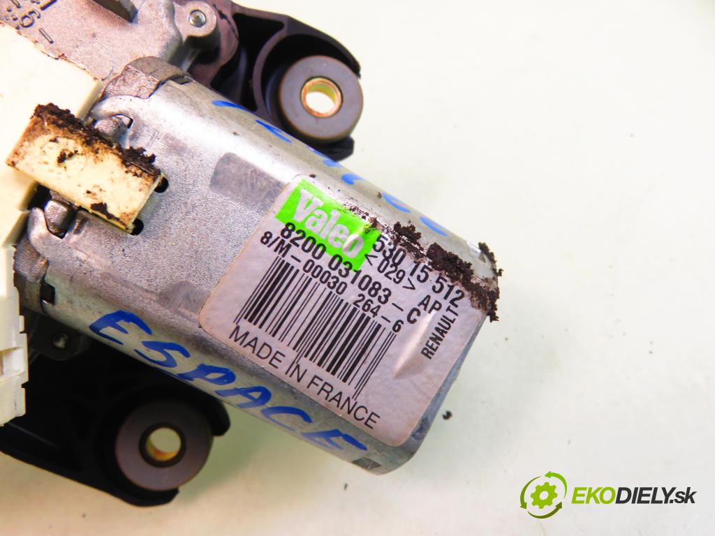 RENAULT ESPACE IV (JK0/1_) MINIVAN 2002 110,00 2.2 dCi (JK0H) 150 - G9T 742 2188,00 Motorček stierače zadné 8200031083C ; 53015512