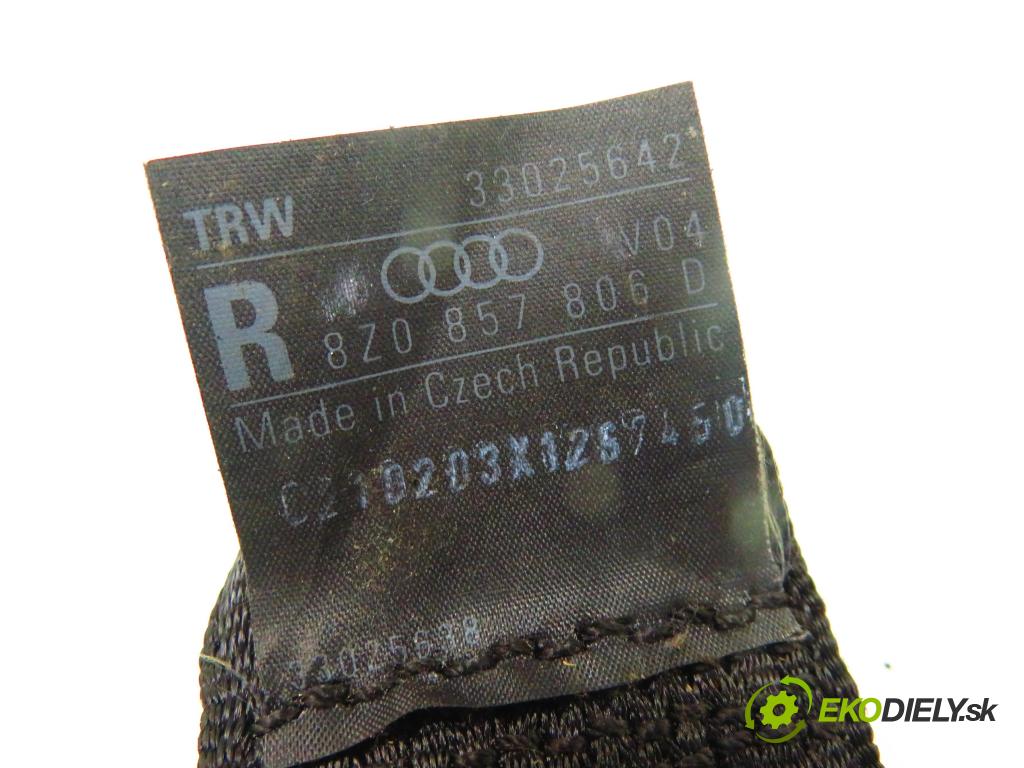 AUDI A2 (8Z0) HB 2003 55,00 1.4 TDI - AMF 1422,00 Držiak bezpečnostný pravé zadné 8Z0857806D