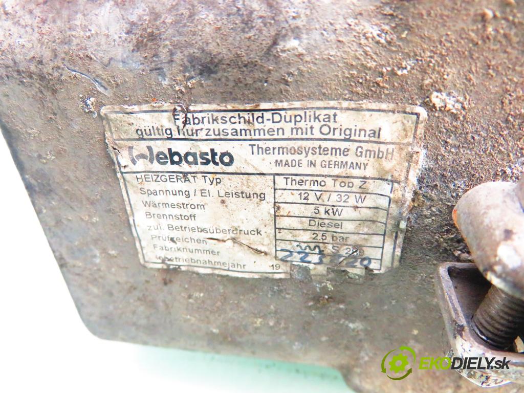 MERCEDES-BENZ KLASA E (W210) SEDAN 1996 70,00 E 220 D 95 - OM 604.912 2155,00 Webasto 2105003098; 86783A (Webasto ohřívače)