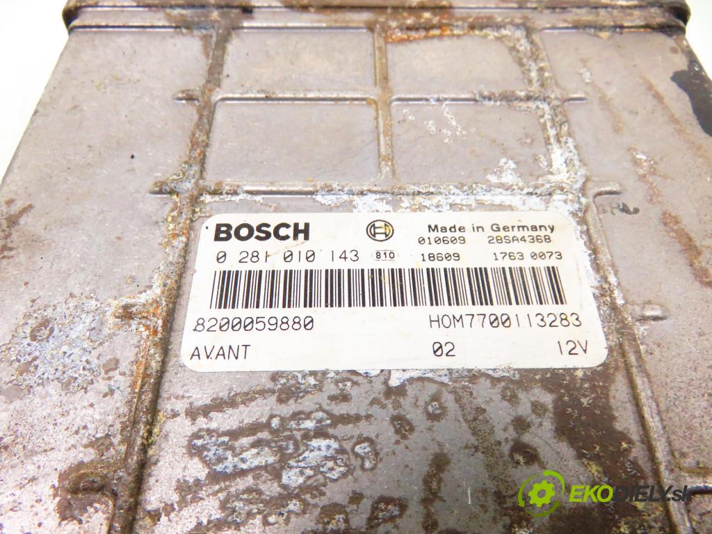 RENAULT ESPACE III (JE0_) MINIVAN 2002 72,00 1.9 dTi (JE0M) - F9Q 722 1870,00 řídící jednotka motora 0281010143; 8200059880; HOM7700113283