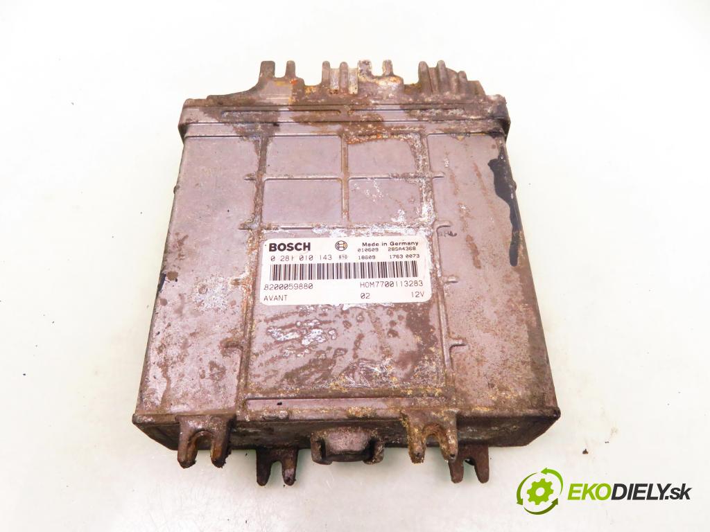 RENAULT ESPACE III (JE0_) MINIVAN 2002 72,00 1.9 dTi (JE0M) - F9Q 722 1870,00 řídící jednotka motora 0281010143; 8200059880; HOM7700113283