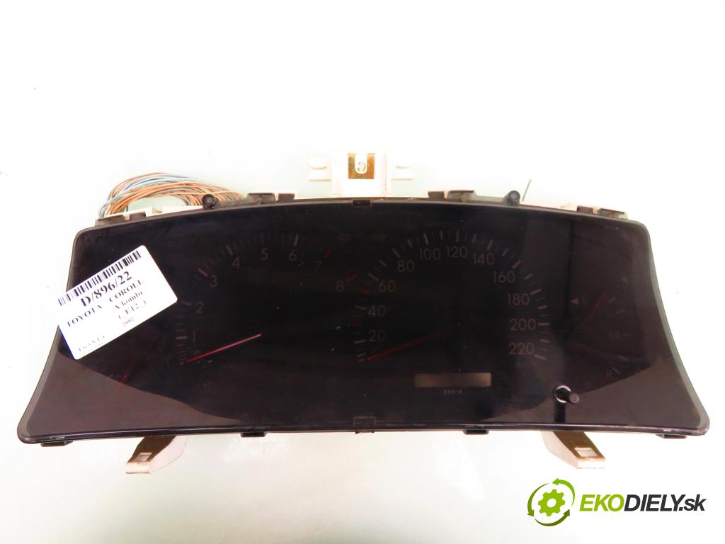 TOYOTA COROLLA kombi (_E12_) KOMBI 2002 81,00 1.6 VVT-i (ZZE121_) - 3ZZ-FE 1598,00 Prístrojovka elektrický 838001H300 ; 2574109160