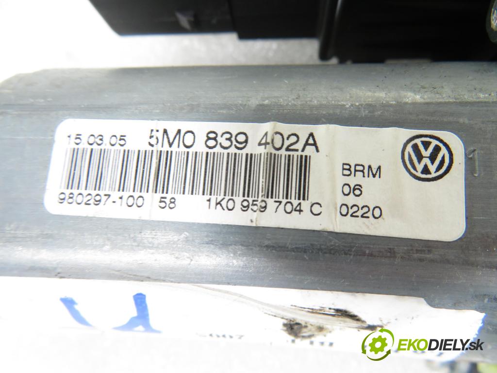 VW GOLF PLUS (5M1, 521) HB 2005 85,00 1.6 FSI - BLF 1598,00 Mechanizmus okien PTE 5M0839402A