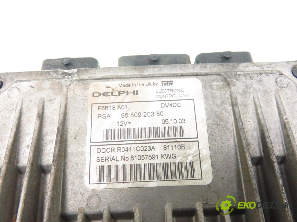 CITROEN C3 I (FC_) HB 2003 66,00 1.4 16V HDi - 8HY (DV4TED4) 1398,00 řídící jednotka motora 9650920380; R0411C023A