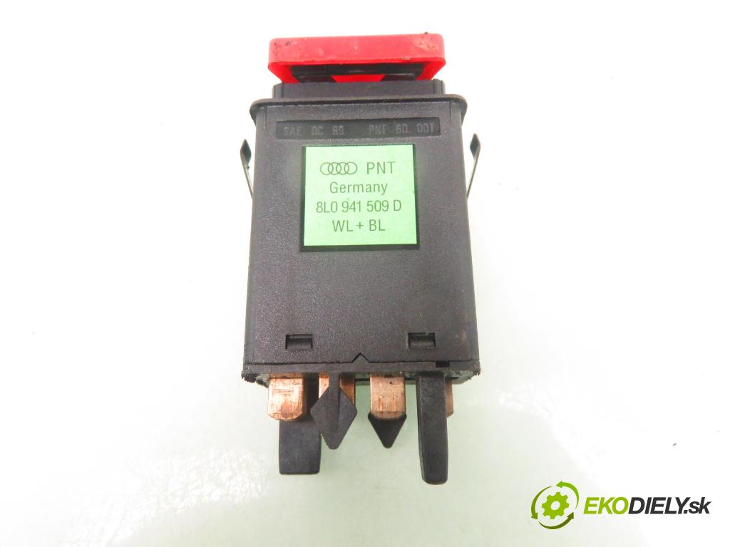 AUDI A3 (8L1) HB 1997 66,00 1.9 TDI 90 - ALH 1896,00 prepínač výstražných (núdzových) 8L0941509D
